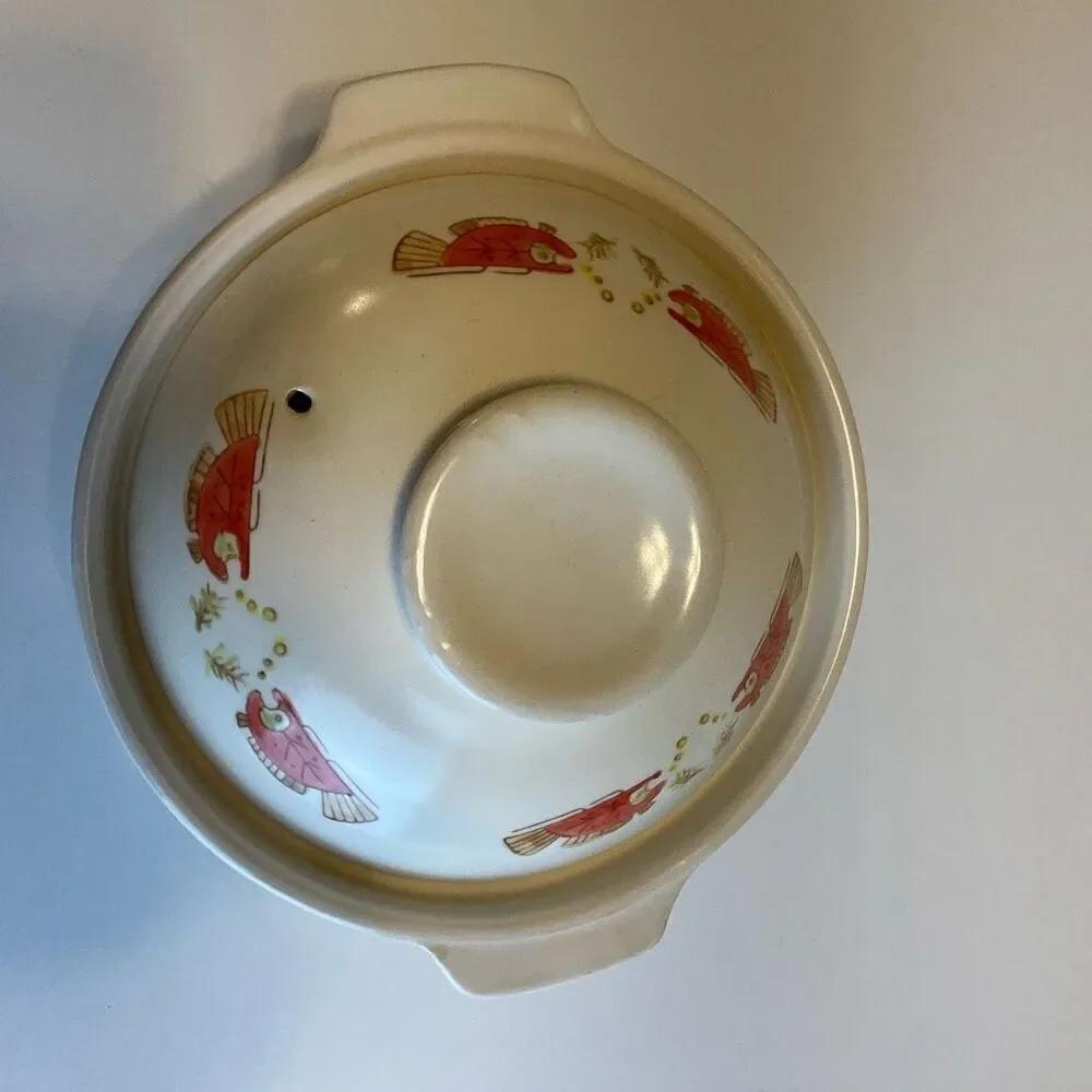 Myland Earthenware Chinese Sandpot Casserole Cooking. Vintage